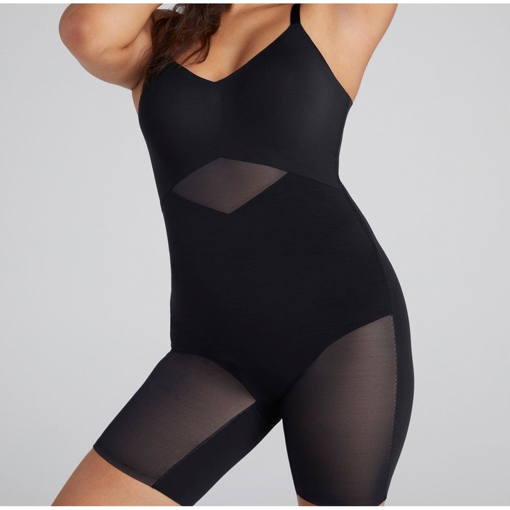 NWT Honeylove Mid-Thigh Bodysuit RUNWAY Shapewear Medium